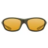 Lunettes - KORDA Lunettes polarisantes sunglasses wraps gloss olive / yellow lens