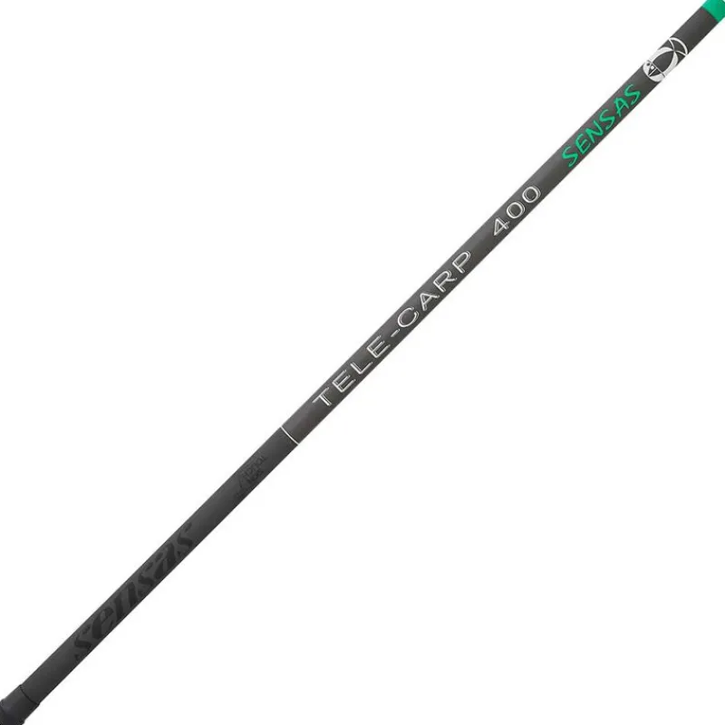 Épuisettes / Bourriches|Epuisettes / Bourriches - SENSAS Manche d'Epuisette Télescopique Tele Carp 4m