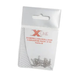 Lignes Et Accessoires De Montage|Découverte Pêche Du Carnassier - X-LINE Émerillon à agrafe carnassier nickel (x)
