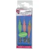 Pêche Eging|Leurres - SEA SQUID Mitraillette 3 turluttes shamalo 6cm