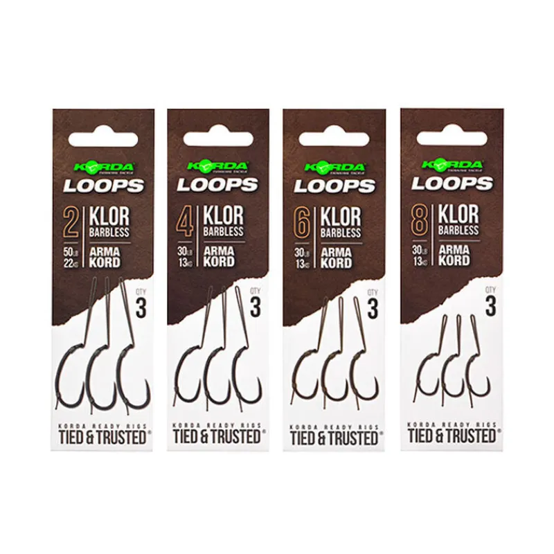 Acc.Montages/Hameçons - KORDA Montage Loop Rig Klor Barbless