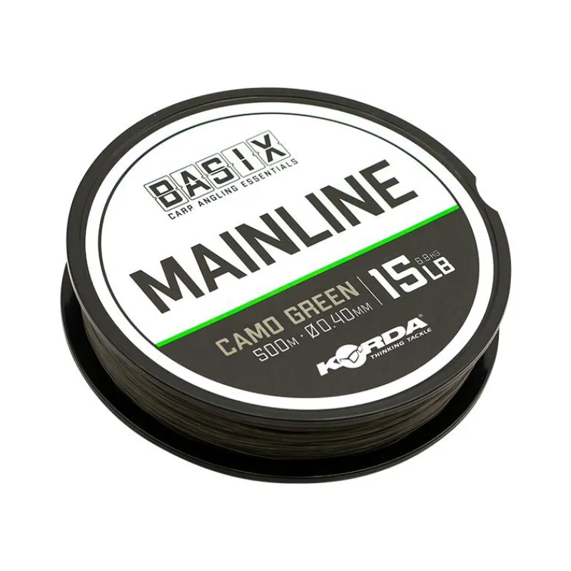 Découverte Pêche À La Carpe|Filaments - KORDA Nylon basix mainline 500m