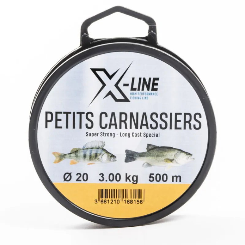 Découverte Pêche Du Carnassier|Tresses, Nylons, Fluorocarbones - X-LINE Nylon Petits Carnassiers 500m
