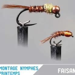 Leurres À Truite - GARBOLINO Nymphes X2 - printemps / faisan