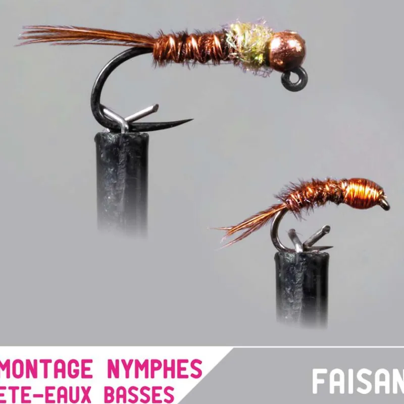 Leurres À Truite - GARBOLINO Nymphes X2 - été / eaux basses / faisan