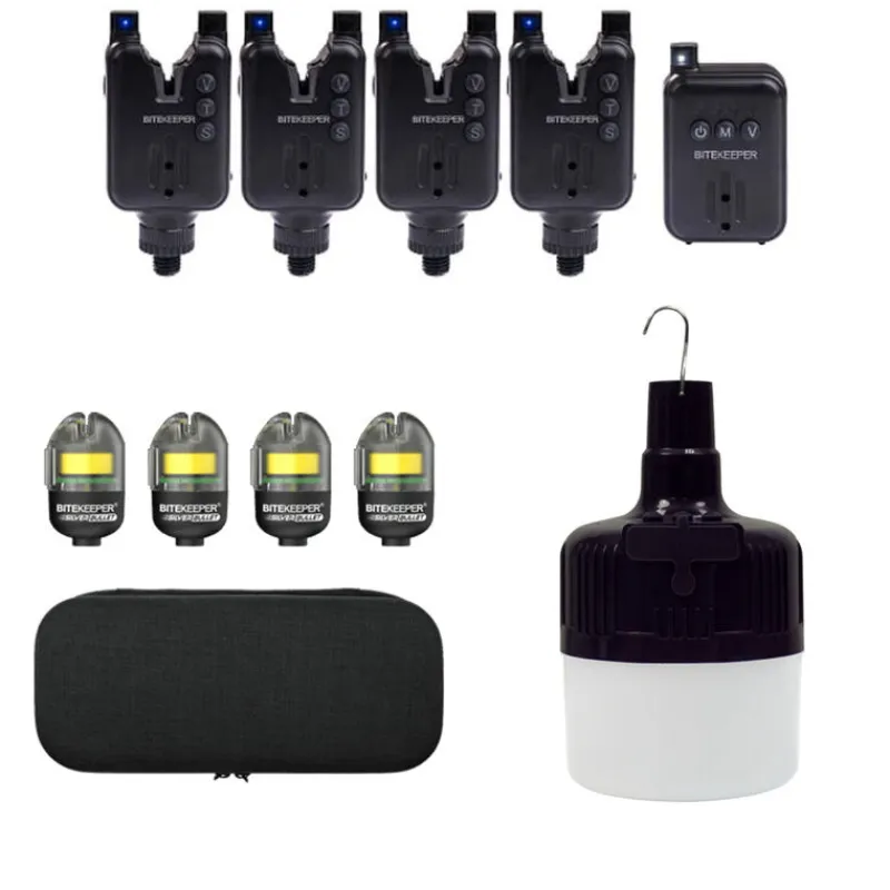 Packs - RIPPTON Pack Bite Keeper Black 4+1 + Firefly Biwy Light + 4 Silver Bullet Bobbin