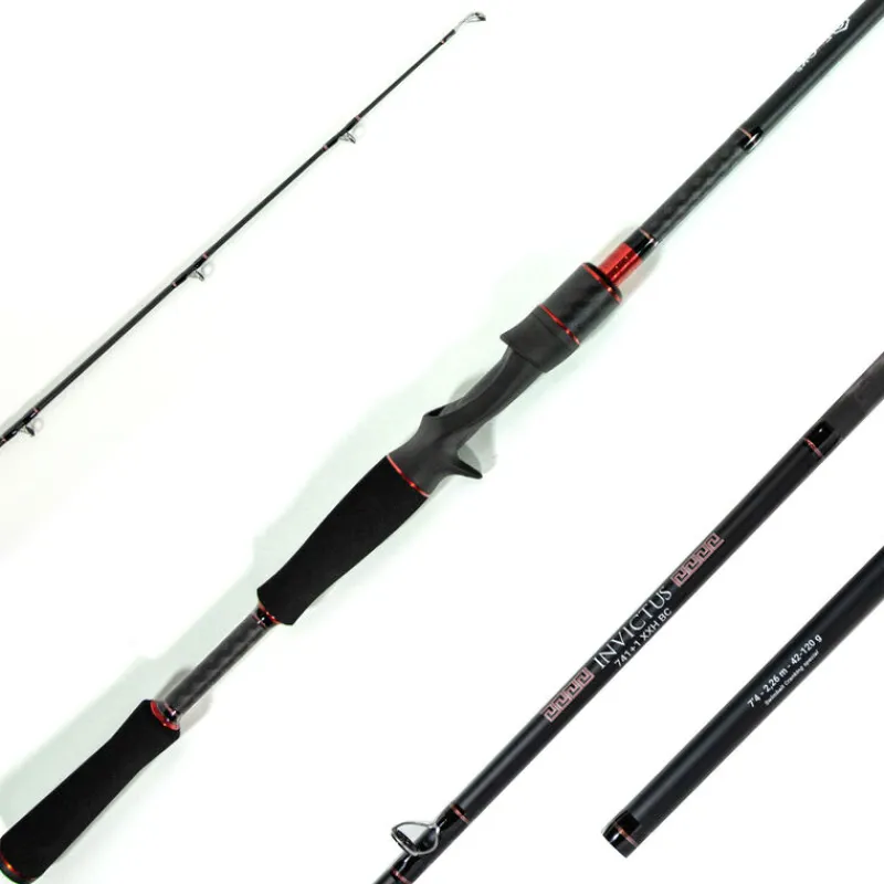 Packs Et Ensembles - EVOK Pack Canne Invictus V2 2.26m, 42-120g + Moulinet Invictus 150HL + Tresse + Fluorocarbone