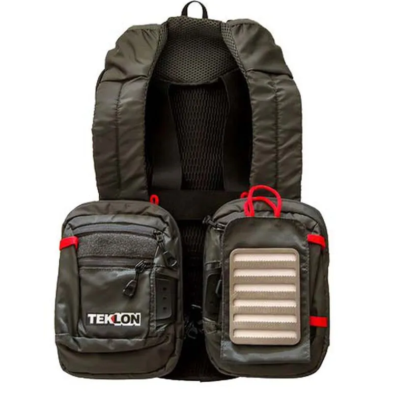 Packs|Packs & Ensembles - PACIFIC PECHE Pack Chest Pack Grauvell Teklon Parkour + Épuisette Raquette Silverstone + Clip Magnétique