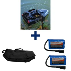 Packs - TEAM CARPFISHING Pack Dark Water NG Boat + 2 Batterie 12000 mAh + SAC