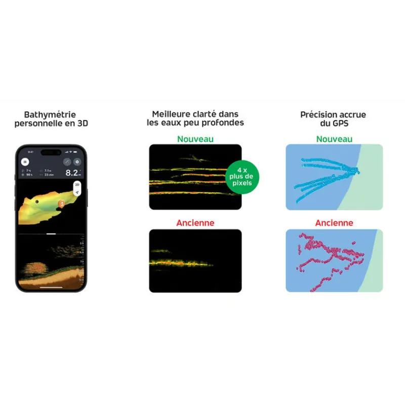 Packs - DEEPER Pack Chirp+ 3D + Petzl Aria I + Amplificateur Wifi pour bateau amorceur