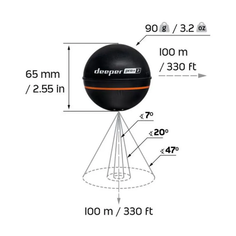 Packs - DEEPER Pack Pro +2 + Amplificateur Wifi Pour Bateau Amorceur