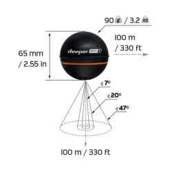 Packs - DEEPER Pack Pro +2 + Support pour fixation sur bateau amorceur
