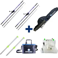 Packs Et Ensembles - SASORI + REDFISH Pack Elementair Surf 420 + Surf Box + Pique Surf Alu 1 M + Fourreau Surf + Baksalt