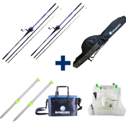 Packs Et Ensembles - SASORI + REDFISH Pack Elementair Surf 450 + Surf Box + Pique Surf Alu 1 M + Fourreau Surf + Baksalt