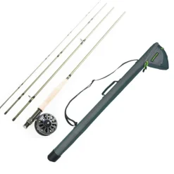 Packs - SILVER STONE Pack Kit Mouche Silverstone Liberty Fly Fishing Kit 9" Soie de 4/5 + Tube  de transport 105cm