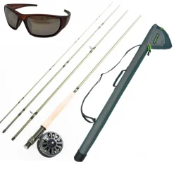 Packs - PACIFIC PECHE Pack Liberty Kit 9' Soie 4/5 + Tube de protection + Lunette Polarisante