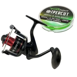 Packs Et Ensembles|Moulinets - OVERFIGHT Pack Moulinet Vertical Tank 5000FD + Tresse 35/100