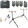 Supports Cannes|Packs - TEAM CARPFISHING Pack Repose canne 3 Détecteurs Process VX + Centrale + 3 Dropper + Rodpod 3 cannes