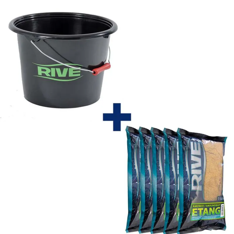 Packs|Appâts / Amorces - RIVE Pack Seau + 5kg d'amorce etang