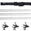 Découverte Pêche À La Carpe|Packs - SERT Pack carpe 3 cannes 10' 3lbs + 3 moulinets débrayable + fourreau