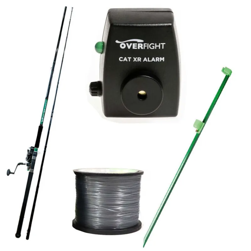 Packs Et Ensembles - PACIFIC PECHE Pack Silure Combo Overfight Tank Allround CS 3m, Max 600g + Fil + Pique + Détecteur