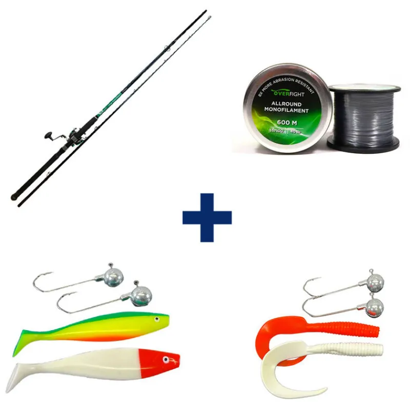 Packs Et Ensembles - Pack Tank Heavy Spin + Monofilament + 2 Leurre