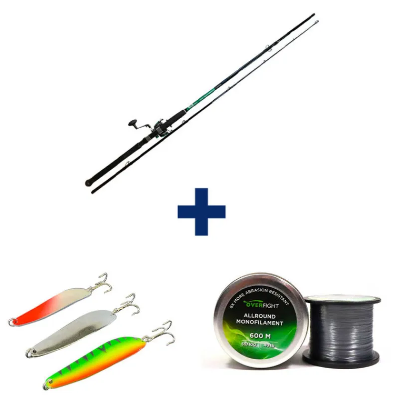 Packs Et Ensembles - OVERFIGHT Pack Tank Heavy Spin + Monofilament + Leurre