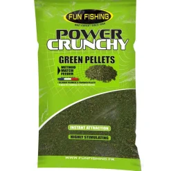 Appâts / Amorces - FUN FISHING Pellet d'amorçage Power Crunchy green pellet 2kg
