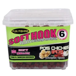 Appâts / Amorces - FUN FISHING Pellet d'Eschage Soft Hook Pellets Pois Chiche Epice 110G