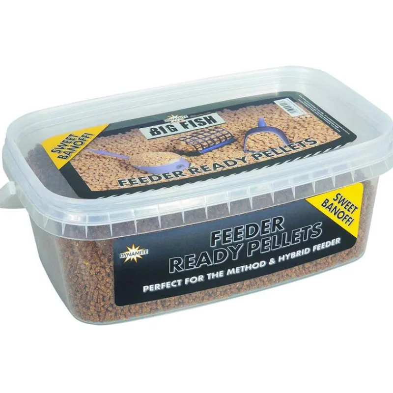 Appâts / Amorces - DYNAMITE BAITS Pellet Big Fish Feeder Ready Pellets Arôme Sweet Banoffi 2mm, 1.2kg