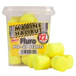 Appâts / Amorces - DYNAMITE BAITS Pellet Fluro Pop Up Yellow Marine Halibut