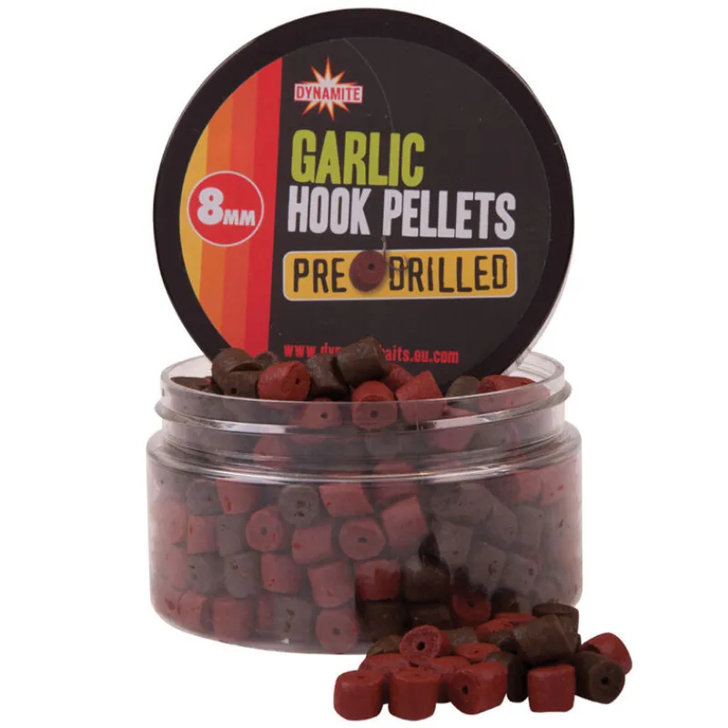 Appâts / Amorces - DYNAMITE BAITS Pellet Pre Drilled Garlic Hook Pellets , 150g