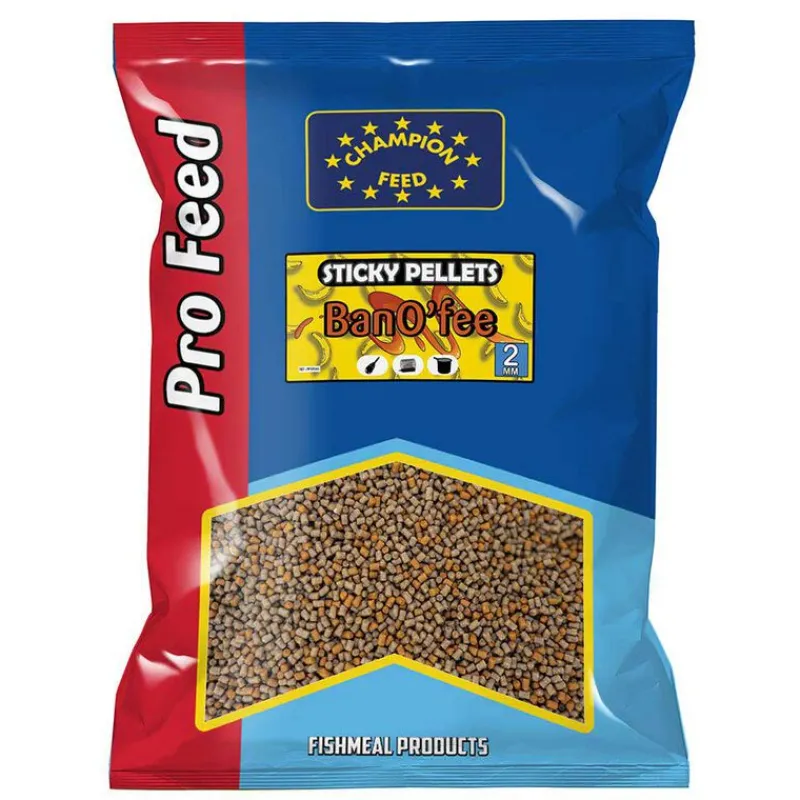 Appâts / Amorces - CHAMPION FEED Pellets Sticky Pellets 2mm bano'fee 650G
