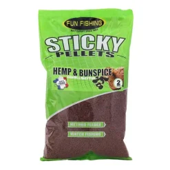 Appâts / Amorces - FUN FISHING Pellets Pellets Method  Hemp & Bun Spice 2mm