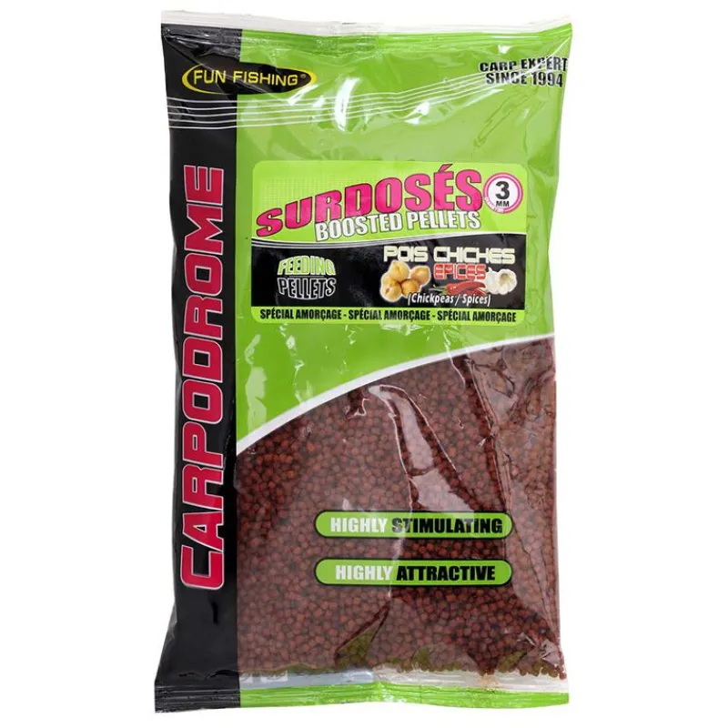 Appâts / Amorces - FUN FISHING Pellets Surdosés Pois Chiche 700Gr 3mm
