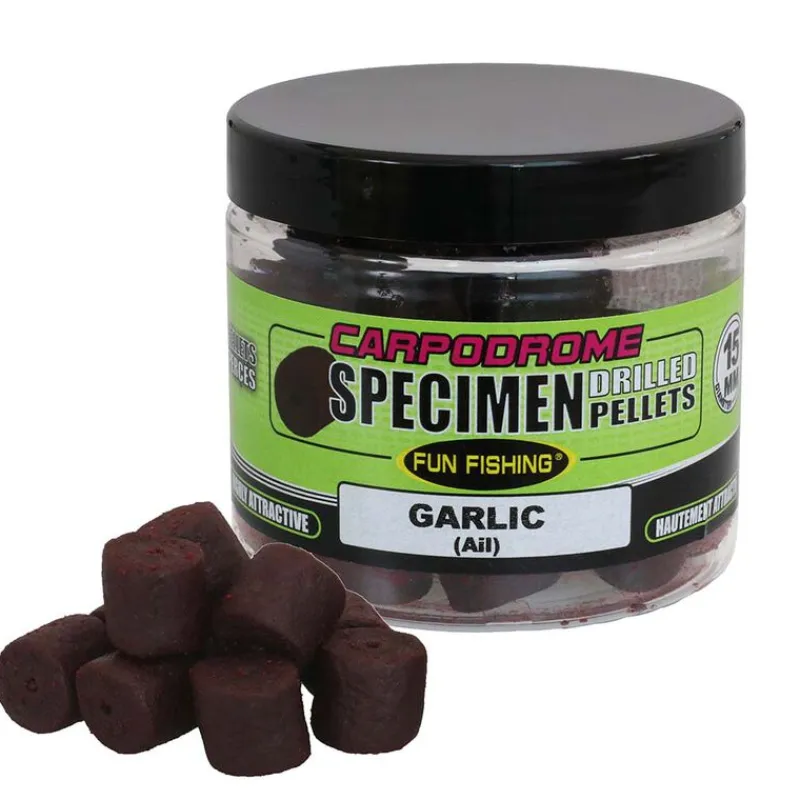 Appâts / Amorces - FUN FISHING Pellets Percés 15mm 80g Ail