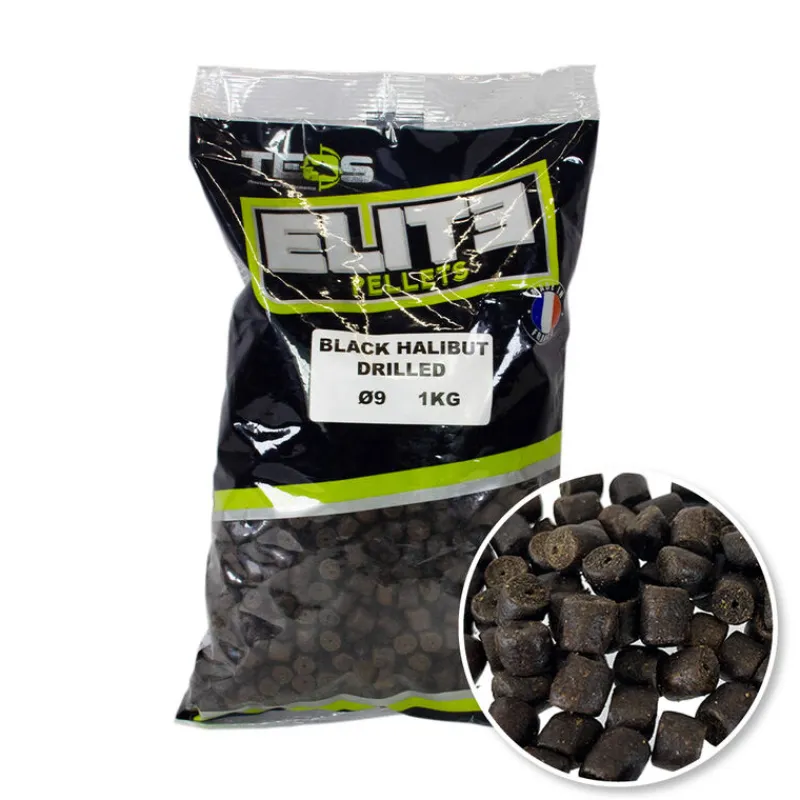 Offre À Volume Coup & Feeder|Appâts / Amorces - TEOS Pellets Percés Black Halibut Drilled 1kg