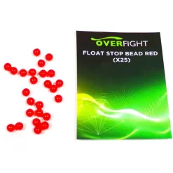 Acc. Montage / Hameçons - OVERFIGHT Perles Float Stop Bead Red x25