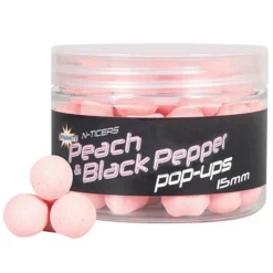 Appâts Et Fabrication - DYNAMITE BAITS Pop up N-Ticers Peach & Black Pepper