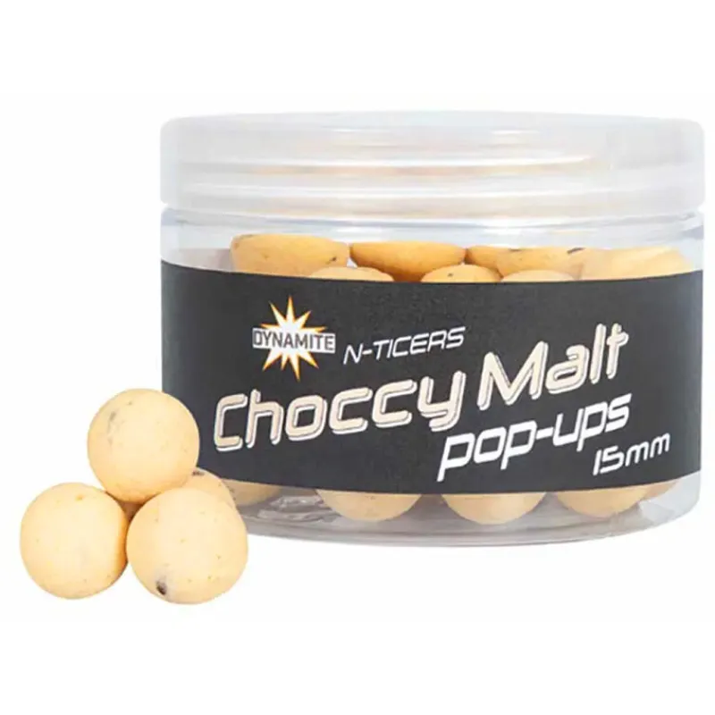 Appâts Et Fabrication - DYNAMITE BAITS Pop up N-Ticers Choccy Malt 15 mm