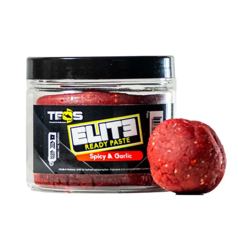 Appâts / Amorces - TEOS Pâte d'Eschage Elite Ready Paste Spicy Garlic 150G