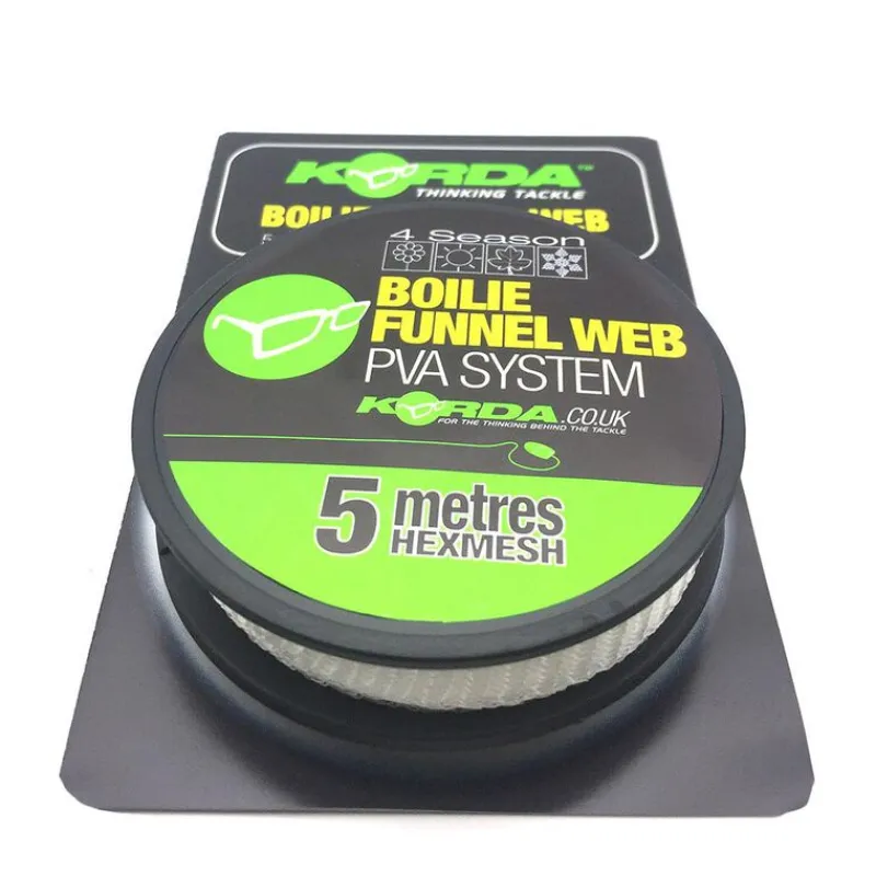 Amorçage/Propulsion - KORDA Recharge de filet soluble carpe boilie funnel web hexmesh (5m)