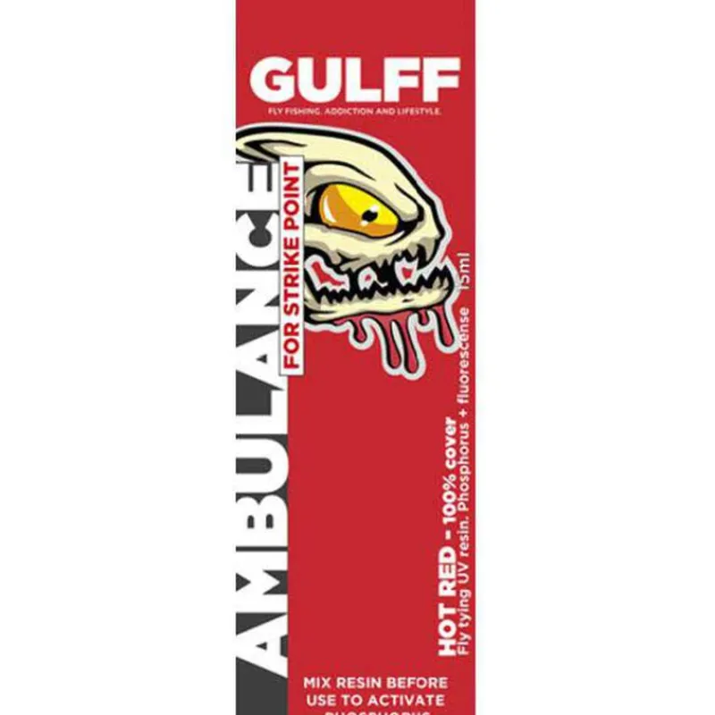 Fly Tying - GULFF Résine uv ambulance 15 ml (coloris intenses)