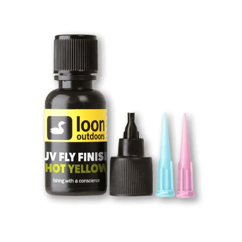 Fly Tying - LOON Résine UV couleur Hot jaune 14g