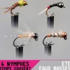 Leurres À Truite - GARBOLINO Set Nymphe x4 - été / eaux basses / temps couvert