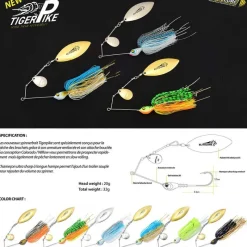 Leurres - ELITELURE Spinnerbait Tiger Pike 32g