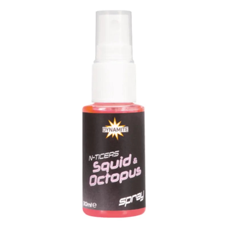 Appâts Et Fabrication - DYNAMITE BAITS Spray N-Ticers Squid & Octopus 30ml