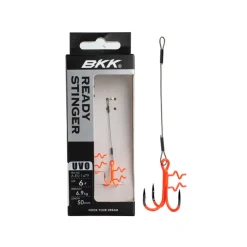 Hameçons Et Montages - BKK Stinger Assist Spear SS UVO Ready Stinger 7x7 Wire Taille #4 (x2)
