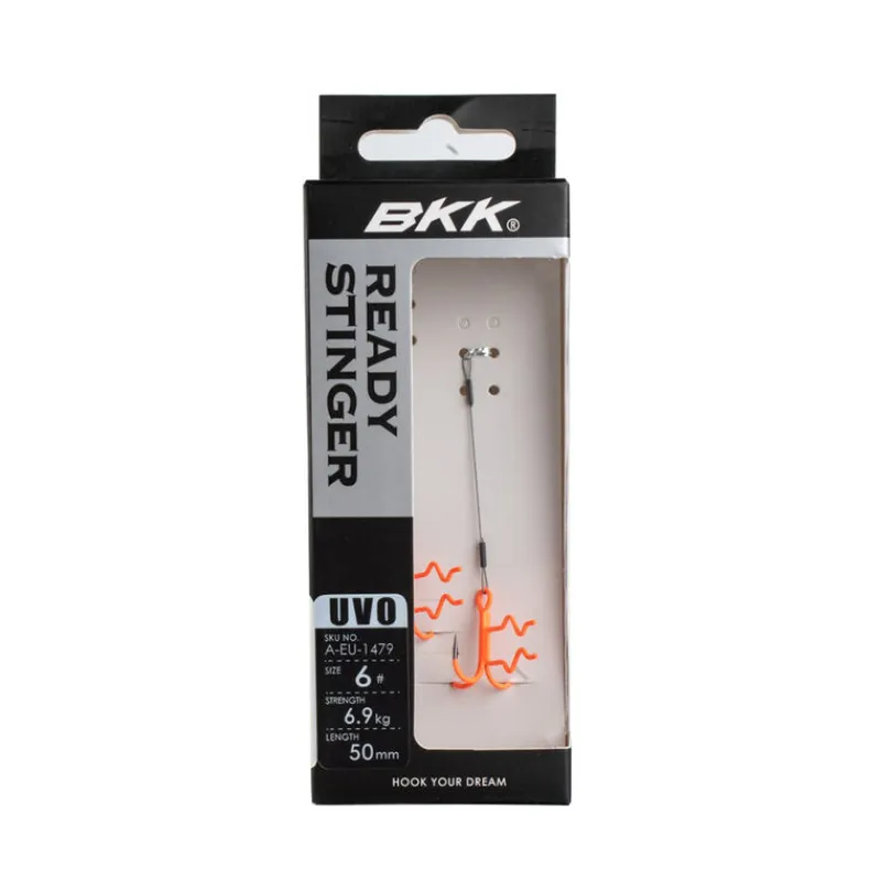 Hameçons Et Montages - BKK Stinger Assist Spear SS UVO Ready Stinger 7x7 Wire Taille #4 (x2)