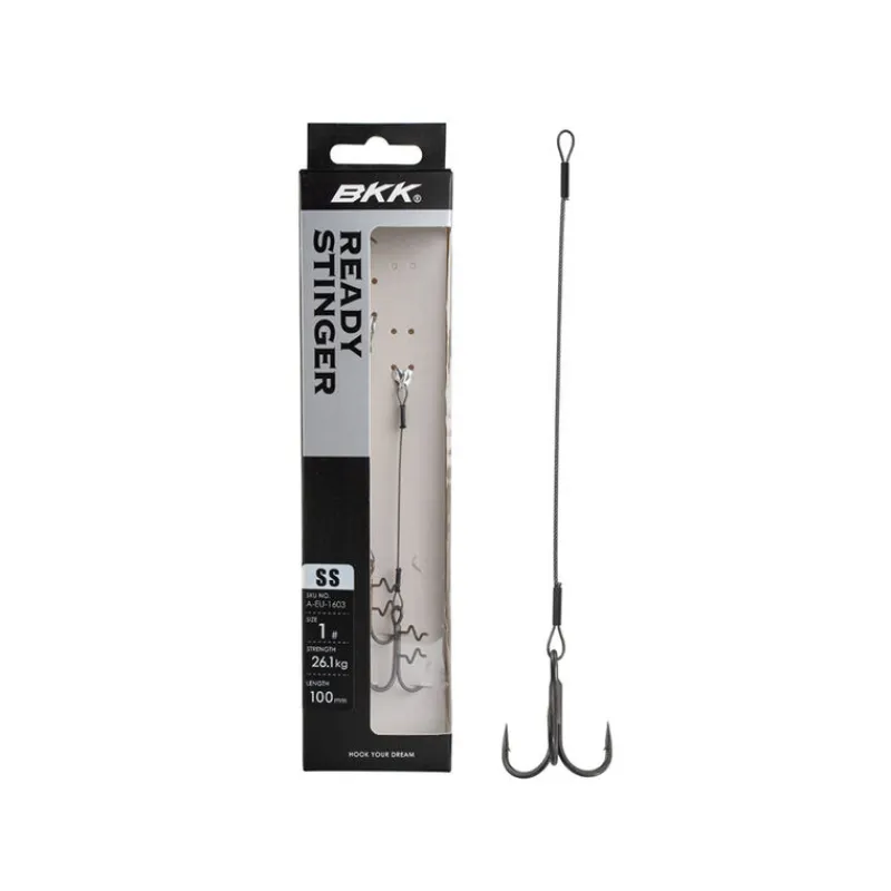 Hameçons Et Montages - BKK Stinger Spear Stinger HD Wire Pike 46kg (x2)